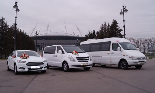 транспорт на свадьбу два микроавтобуса и авто